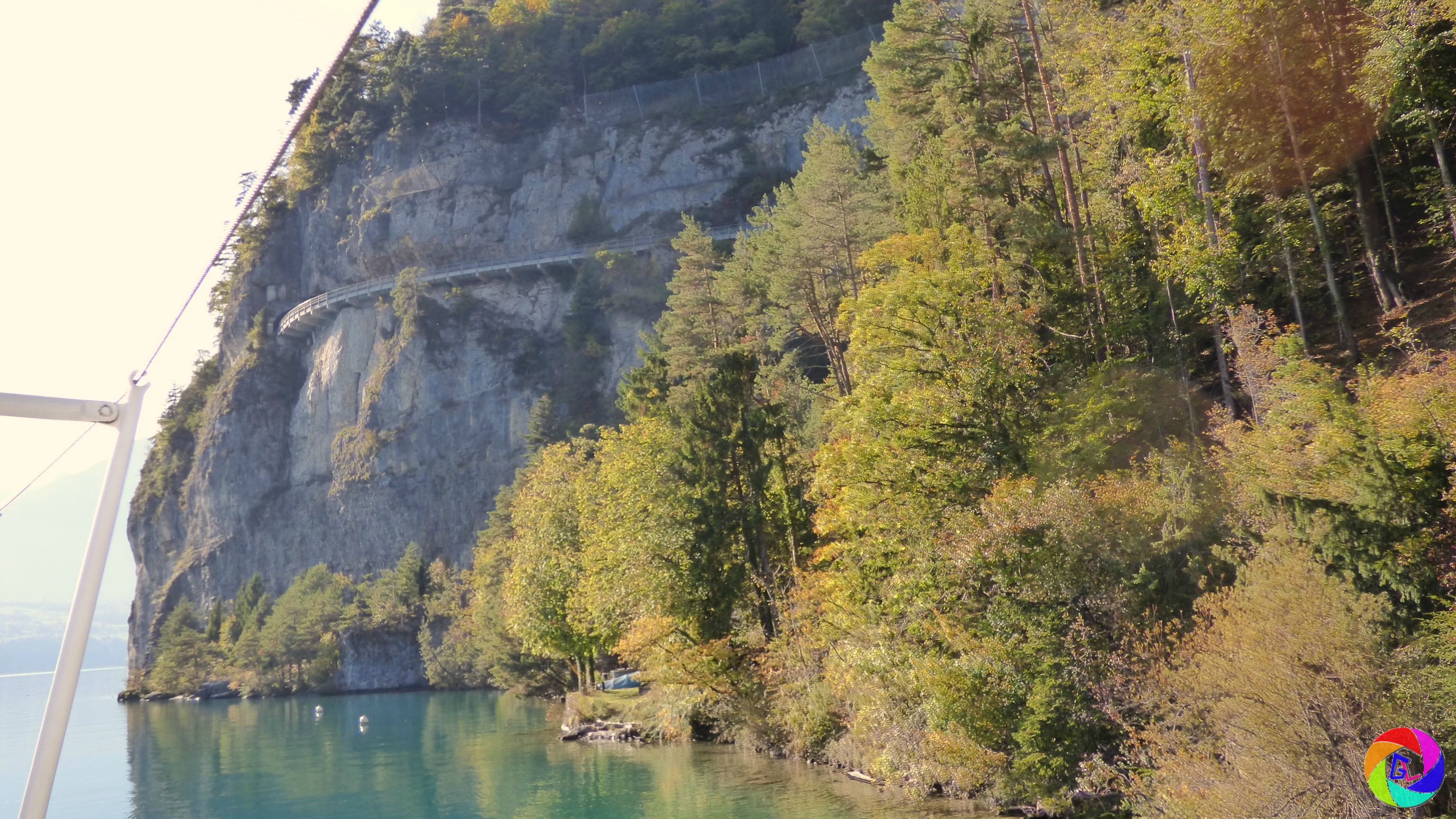 Note the road clinging to the cliff!
